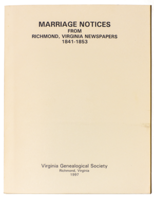 Marriage Notices book photo